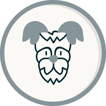 Yorkshire Terrier Vector Icon