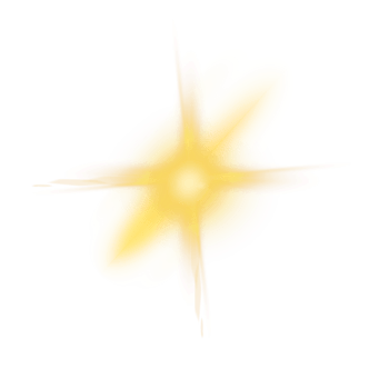 Golden light effect png