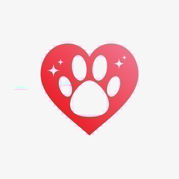 Pet shop logo design with dog cat icon logo and creative element concept vector