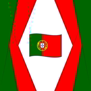 Portugal Flag Abstract Background Design Template. Portugal Independence Day Banner Social Media Post. Portugal Design vector