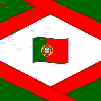 Portugal Flag Abstract Background Design Template. Portugal Independence Day Banner Social Media Post. Portugal Illustration vector
