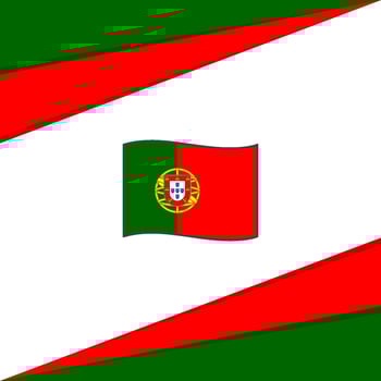 Portugal Flag Abstract Background Design Template. Portugal Independence Day Banner Social Media Post. Portugal Flag vector