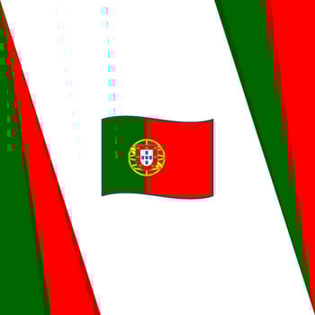 Portugal Flag Abstract Background Design Template. Portugal Independence Day Banner Social Media Post. Portugal Banner vector