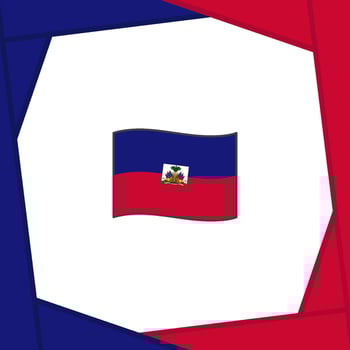 Haiti Flag Abstract Background Design Template. Haiti Independence Day Banner Social Media Post. Haiti Independence Day vector