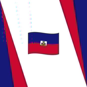 Haiti Flag Abstract Background Design Template. Haiti Independence Day Banner Social Media Post. Haiti Banner vector