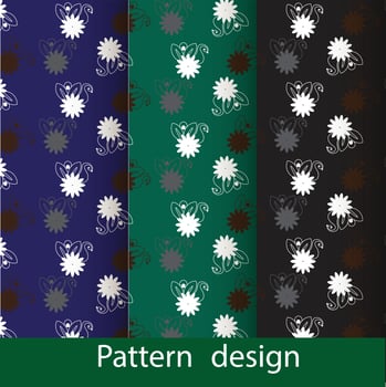 Modern geometric flower pattern vector