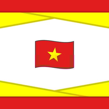 Vietnam Flag Abstract Background Design Template. Vietnam Independence Day Banner Social Media Post. Vietnam Vector