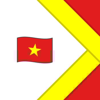 Vietnam Flag Abstract Background Design Template. Vietnam Independence Day Banner Social Media Post. Vietnam Cartoon vector