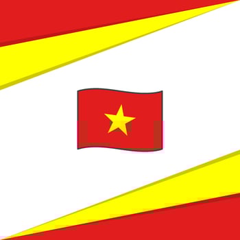 Vietnam Flag Abstract Background Design Template. Vietnam Independence Day Banner Social Media Post. Vietnam Design vector