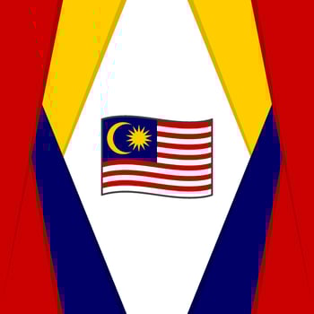 Malaysia Flag Abstract Background Design Template. Malaysia Independence Day Banner Social Media Post. Malaysia Background vector