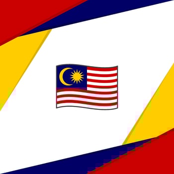 Malaysia Flag Abstract Background Design Template. Malaysia Independence Day Banner Social Media Post. Malaysia vector
