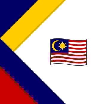 Malaysia Flag Abstract Background Design Template. Malaysia Independence Day Banner Social Media Post. Malaysia Illustration vector