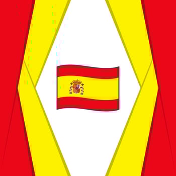 Spain Flag Abstract Background Design Template. Spain Independence Day Banner Social Media Post. Spain Background vector
