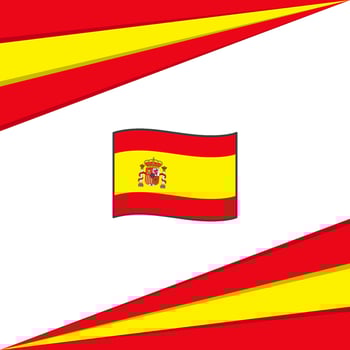 Spain Flag Abstract Background Design Template. Spain Independence Day Banner Social Media Post. Spain Design vector