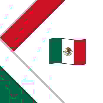 Mexico Flag Abstract Background Design Template. Mexico Independence Day Banner Social Media Post. Mexico Illustration vector