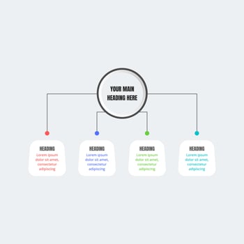 Infographic design template for business strategy plan vector