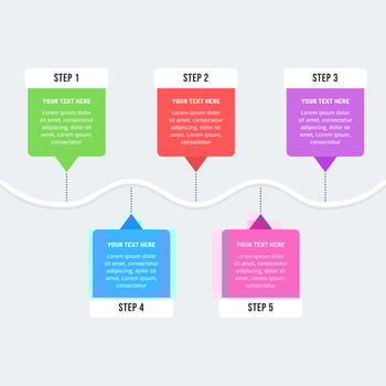 Infographic design template for business strategy plan vector