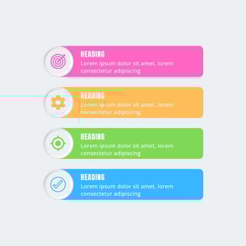 Infographic design template for business strategy plan vector