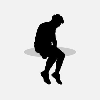 Boy standing with pose vector