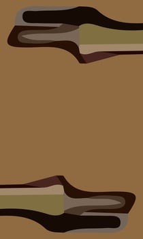 Aesthetic brown abstract background with copy space area. Suitable for poster and banner vector