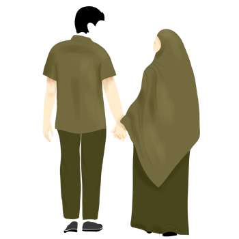Romantic Muslim Couple png