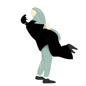 Romantic Muslim Couple png