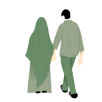 Romantic Muslim Couple png