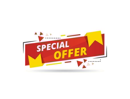 Special offer banner , Vector template