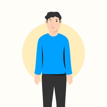 Moody Expression Stock Illustrations vector