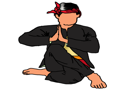 icon logo Malay warrior up hand sign Malay warrior pays respect to someone, especially to the King. It is like a salute. png