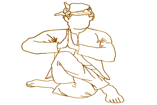 icon logo Malay warrior up hand sign Malay warrior pays respect to someone, especially to the King. It is like a salute. png