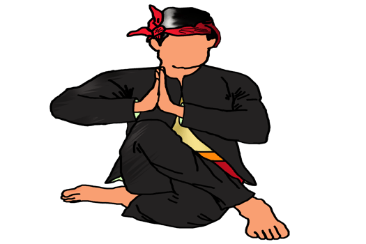 icon logo Malay warrior up hand sign Malay warrior pays respect to someone, especially to the King. It is like a salute. png