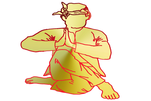 icon logo Malay warrior up hand sign Malay warrior pays respect to someone, especially to the King. It is like a salute. png