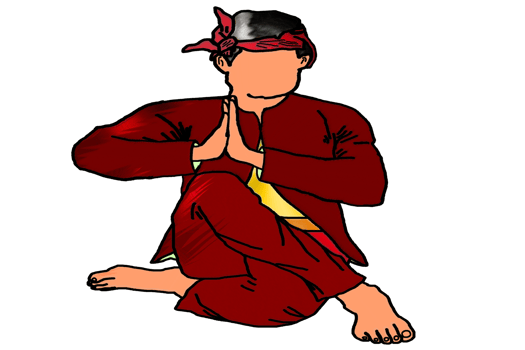 icon logo Malay warrior up hand sign Malay warrior pays respect to someone, especially to the King. It is like a salute. png