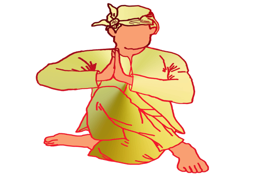 icon logo Malay warrior up hand sign Malay warrior pays respect to someone, especially to the King. It is like a salute. png