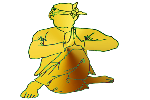 icon logo Malay warrior up hand sign Malay warrior pays respect to someone, especially to the King. It is like a salute. png