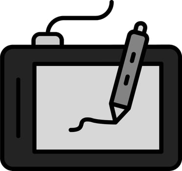 27 - Drawing Tablet.eps vector