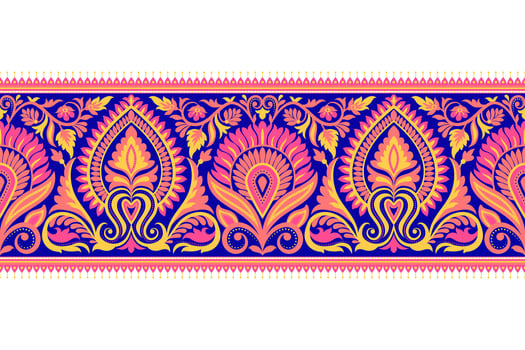 floral pattern Seamless. Background Seamless Pattern Geometric Ethnic pattern Ikat Seamless digital printing textile  for background, carpet, wallpaper, clothing, Batik, fabric, printing textile. vector