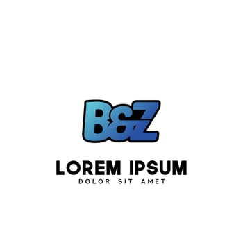 BZ Initial Logo Design Vector