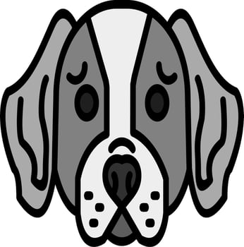 Basset Hound Vector Icon