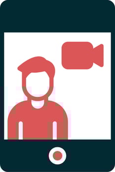 Videocall Vector Icon