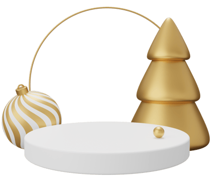 Christmas podium arch png