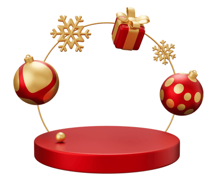 Christmas podium arch png