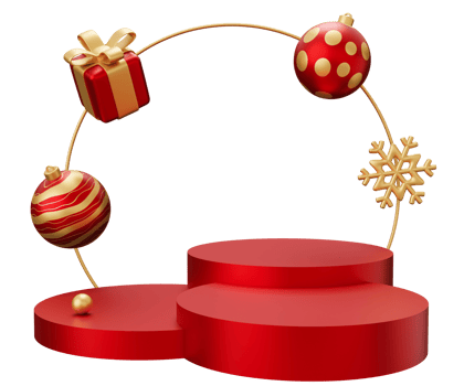 Christmas podium arch png