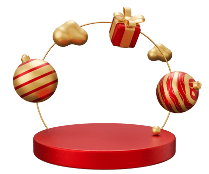Christmas podium arch png