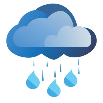 rain clouds many forms energy nature disaster rain vector
