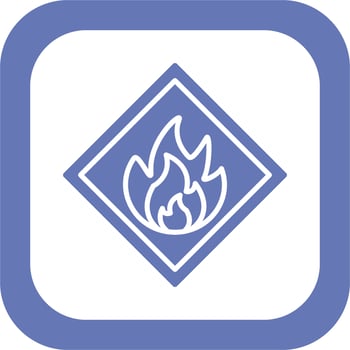 Flammable Vector Icon