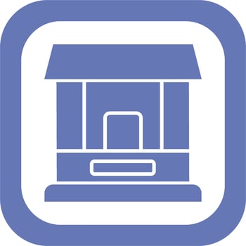 Ticket Window Vector Icon