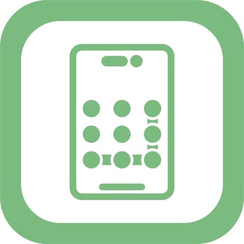 Pattern Lock Vector Icon