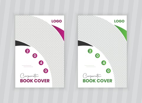 professional book cover design and Corporate annual report cover template vector